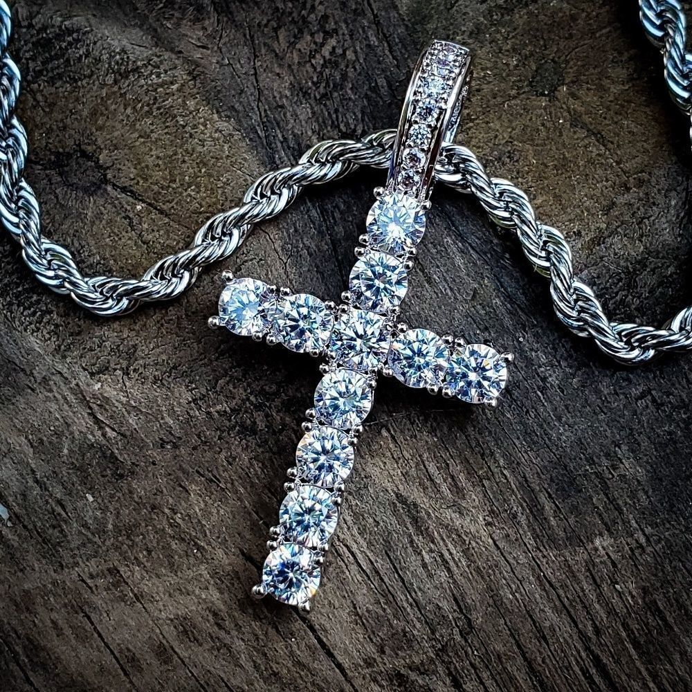 Silver Cross Necklace  